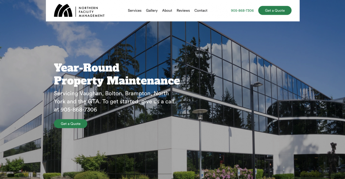Northern Facility Management website